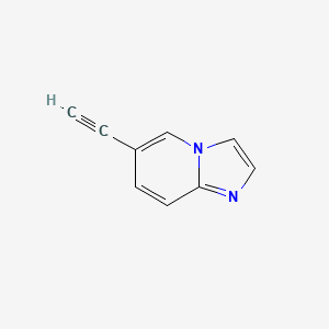 molecular formula C9H6N2 B1403956 6-Ethynylimidazo[1,2-A]pyridine CAS No. 1373337-86-0