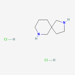 molecular formula C8H18Cl2N2 B1403957 2,7-Diazaspiro[4.5]decane dihydrochloride CAS No. 1334499-87-4