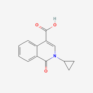 molecular formula C13H11NO3 B1403959 2-Cyclopropyl-1-oxo-1,2-dihydroisoquinoline-4-carboxylic acid CAS No. 1352497-18-7