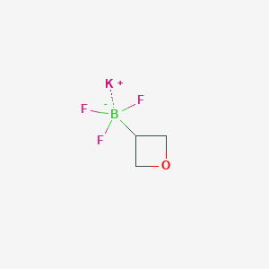 molecular formula C3H5BF3KO B1403961 Potassium trifluoro(oxetan-3-yl)borate CAS No. 1430219-76-3