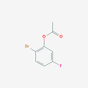molecular formula C8H6BrFO2 B14039669 2-Bromo-5-fluorophenyl acetate 