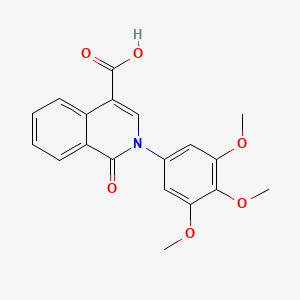 1-Oxo-2-(3,4,5-trimethoxyphenyl)-1,2-dihydroisoquinoline-4-carboxylic acid
