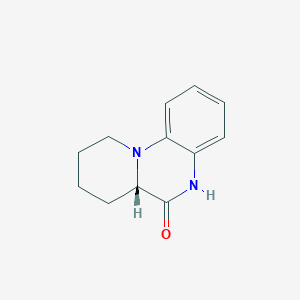molecular formula C12H14N2O B1403970 (S)-7,8,9,10-Tetrahydro-5H-pyrido[1,2-A]quinoxalin-6(6AH)-one CAS No. 1261061-19-1