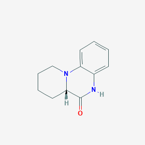 molecular formula C12H14N2O B1403970 (S)-7,8,9,10-Tetrahydro-5H,6aH-pyrido[1,2-a]quinoxalin-6-one CAS No. 1261061-19-1