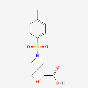 molecular formula C13H15NO5S B1403973 6-Tosyl-2-oxa-6-azaspiro[3.3]heptane-1-carboxylic acid CAS No. 1349199-54-7