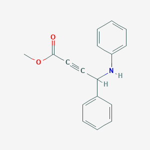 molecular formula C17H15NO2 B1403976 Methyl 4-phenyl-4-(phenylamino)but-2-ynoate CAS No. 1432053-77-4