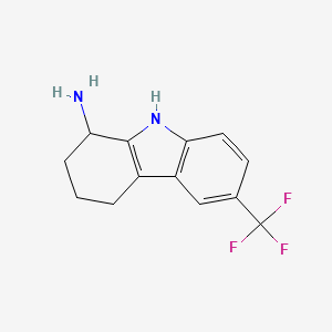 molecular formula C13H13F3N2 B1403979 6-(trifluoromethyl)-2,3,4,9-tetrahydro-1H-carbazol-1-amine CAS No. 1456859-29-2