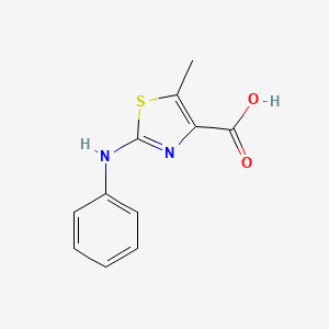molecular formula C11H10N2O2S B1403985 5-Methyl-2-phenylamino-thiazole-4-carboxylic acid CAS No. 1391741-80-2