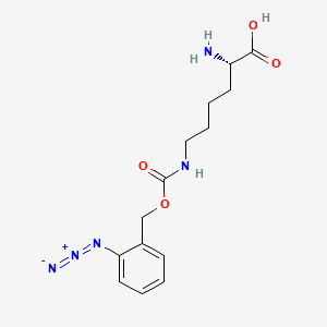 molecular formula C14H19N5O4 B14039868 H-L-Lys(2-N3-Z)-OH 