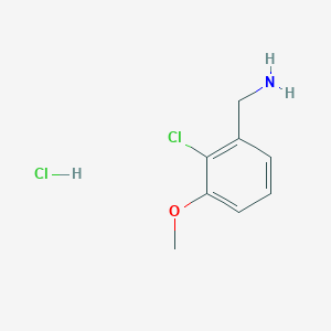 molecular formula C8H11Cl2NO B1403987 (2-Chloro-3-methoxyphenyl)methanamine hydrochloride CAS No. 350480-56-7