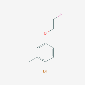 molecular formula C9H10BrFO B1403993 1-Bromo-4-(2-fluoroethoxy)-2-methylbenzene CAS No. 1416439-01-4