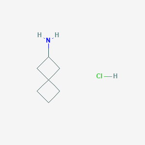 molecular formula C7H14ClN B1403994 Spiro[3.3]heptan-2-amine hydrochloride CAS No. 1416439-08-1