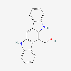 molecular formula C19H14N2O B1403997 (5,11-Dihydroindolo[3,2-b]carbazol-6-yl)methanol CAS No. 1432053-78-5