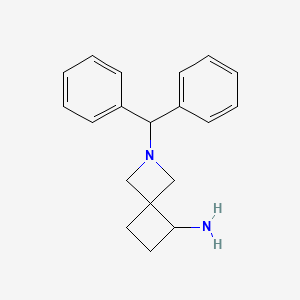 molecular formula C19H22N2 B1404003 5-Amino-2-diphenylmethyl-2-azaspiro[3.3]heptane CAS No. 1263296-82-7
