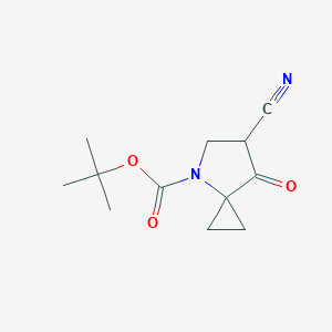 Tert-butyl 6-cyano-7-oxo-4-azaspiro[2.4]heptane-4-carboxylate