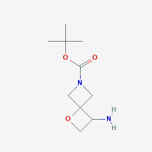 molecular formula C10H18N2O3 B1404005 6-Boc-1-oxa-6-azaspiro[3.3]heptan-3-amine CAS No. 1349199-65-0
