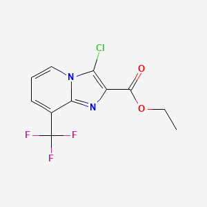 Ethyl 3-chloro-8-(trifluoromethyl)imidazo[1,2-A]pyridine-2-carboxylate
