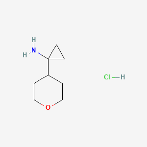 [1-(Tetrahydro-2H-pyran-4-YL)cyclopropyl]amine hydrochloride