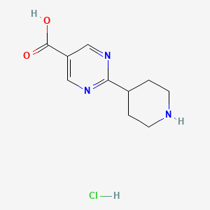 2-(Piperidin-4-YL)pyrimidine-5-carboxylic acid hcl