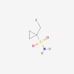 molecular formula C4H8FNO2S B1404014 1-(Fluoromethyl)cyclopropane-1-sulfonamide CAS No. 1409950-08-8