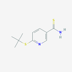6-(Tert-butylsulfanyl)pyridine-3-carbothioamide