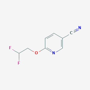 molecular formula C8H6F2N2O B1404026 6-(2,2-Difluoroethoxy)pyridine-3-carbonitrile CAS No. 942938-30-9