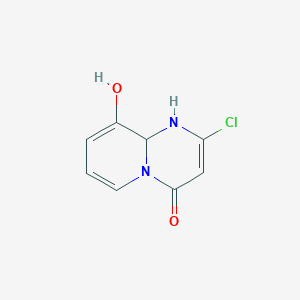 molecular formula C8H7ClN2O2 B14040263 2-Chloro-9-hydroxy-1,9A-dihydro-4H-pyrido[1,2-A]pyrimidin-4-one 