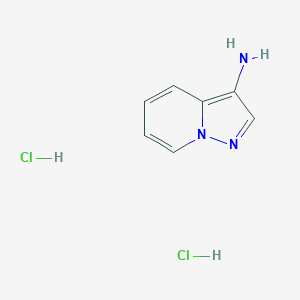 molecular formula C7H9Cl2N3 B1404035 Pyrazolo[1,5-a]pyridin-3-amine dihydrochloride CAS No. 1438424-29-3