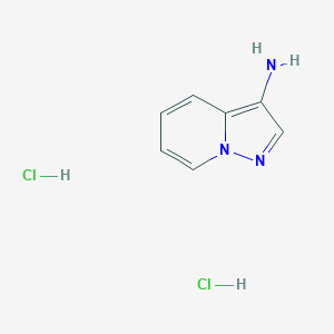 molecular formula C7H9Cl2N3 B1404035 Pyrazolo[1,5-a]pyridin-3-ylamine dihydrochloride CAS No. 1438424-29-3