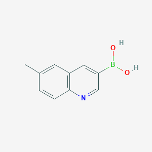 molecular formula C10H10BNO2 B1404036 (6-Methylquinolin-3-yl)boronic acid CAS No. 1370040-78-0