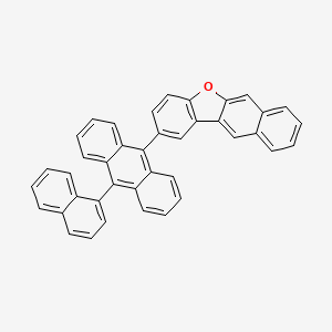 molecular formula C40H24O B14040370 2-(10-(1-Naphthalenyl)-9-anthracenyl)benzo[b]naphtho[2,3-d]furan 