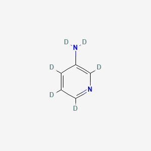 molecular formula C5H6N2 B14040373 3-Aminopyridine-D6 