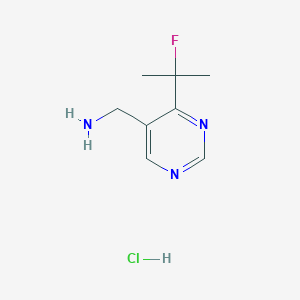 molecular formula C8H13ClFN3 B1404038 (4-(2-氟丙基)嘧啶-5-基)甲胺盐酸盐 CAS No. 1427195-20-7