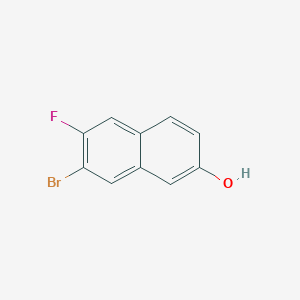 molecular formula C10H6BrFO B14040439 7-Bromo-6-fluoronaphthalen-2-ol 