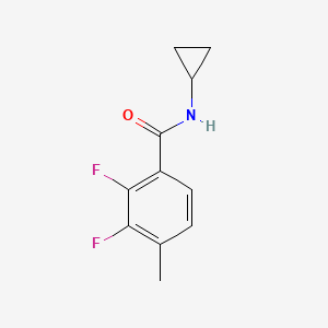 molecular formula C11H11F2NO B14040447 N-cyclopropyl-2,3-difluoro-4-methylbenzamide 