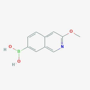 molecular formula C10H10BNO3 B1404048 3-Methoxyisoquinolin-7-ylboronic acid CAS No. 1645213-88-2