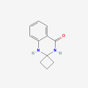 molecular formula C11H12N2O B1404052 Spiro[1,2,3,4-tetrahydroquinazoline-2,1'-cyclobutane]-4-one CAS No. 1363165-92-7