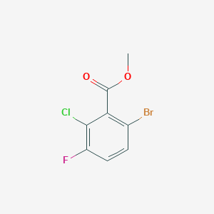 molecular formula C8H5BrClFO2 B14040537 Methyl 6-bromo-2-chloro-3-fluorobenzoate 