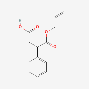 molecular formula C13H14O4 B1404057 4-Oxo-3-phenyl-4-(prop-2-en-1-yloxy)butanoic acid CAS No. 1597781-21-9