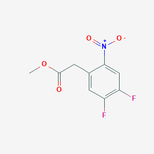 molecular formula C9H7F2NO4 B1404061 Methyl 4,5-difluoro-2-nitrophenylacetate CAS No. 1806313-89-2