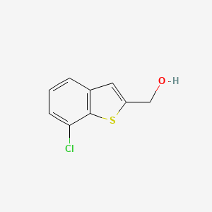 molecular formula C9H7ClOS B1404064 (7-Chlorobenzo[b]thiophen-2-yl)methanol CAS No. 1171926-62-7