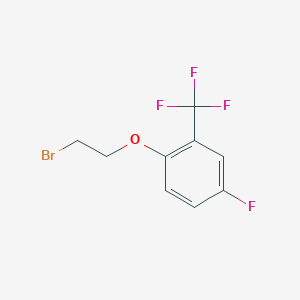 molecular formula C9H7BrF4O B1404066 1-(2-Bromoethoxy)-4-fluoro-2-(trifluoromethyl)benzene CAS No. 194876-78-3