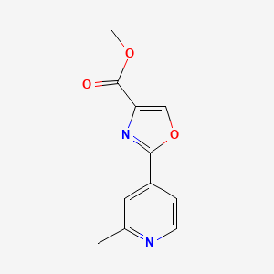 molecular formula C11H10N2O3 B1404067 Methyl 2-(2-methylpyridin-4-yl)-1,3-oxazole-4-carboxylate CAS No. 1287670-22-7
