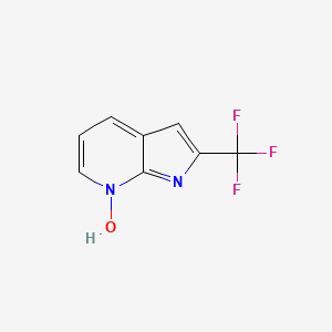 molecular formula C8H5F3N2O B1404077 2-(三氟甲基)-1H-吡咯并[2,3-b]吡啶 7-氧化物 CAS No. 1014607-03-4