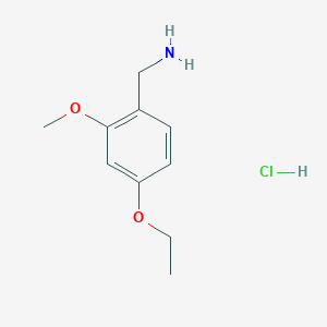 molecular formula C10H16ClNO2 B1404080 4-Ethoxy-2-methoxybenzylamine hydrochloride CAS No. 2203194-92-5