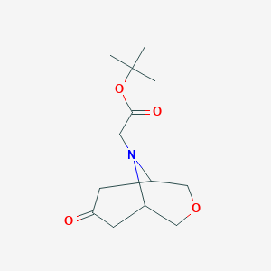 molecular formula C13H21NO4 B14040847 Tert-butyl 2-(7-oxo-3-oxa-9-azabicyclo[3.3.1]nonan-9-yl)acetate 