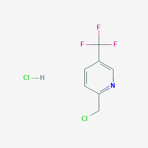molecular formula C7H6Cl2F3N B1404088 2-(Chloromethyl)-5-(trifluoromethyl)pyridine hydrochloride CAS No. 856250-59-4
