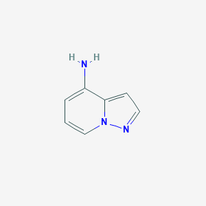 molecular formula C7H7N3 B1404090 吡唑并[1,5-a]吡啶-4-胺 CAS No. 1546993-64-9