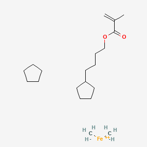 molecular formula C20H38FeO2 B14040928 4-Ferrocenylbutyl methacrylate (fbma) 