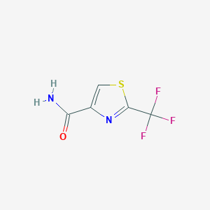molecular formula C5H3F3N2OS B1404094 2-(三氟甲基)噻唑-4-甲酰胺 CAS No. 1180526-74-2
